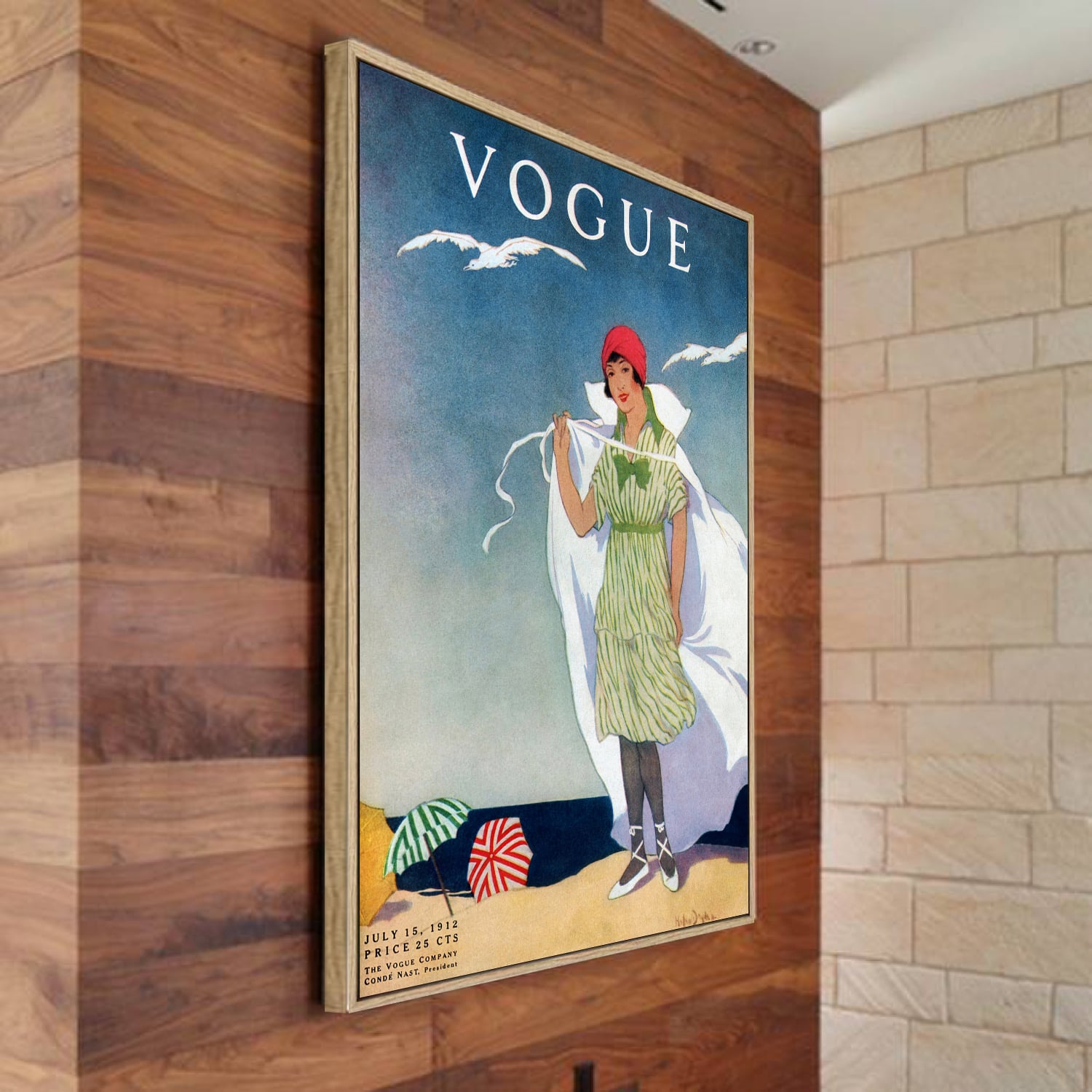 Vintage Vogue Summer 1912 Canvas Wall Art