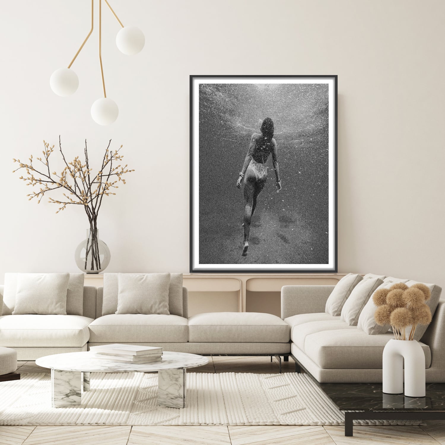 Under the Noise Framed Paper Print Wall Art