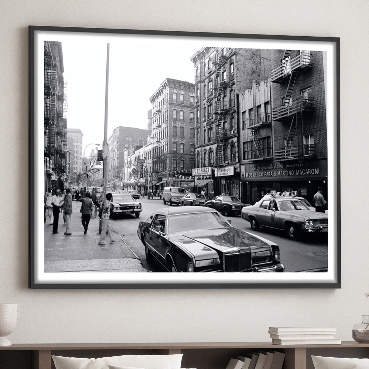 East Village Vibes 1970's Framed Paper Print Wall Art