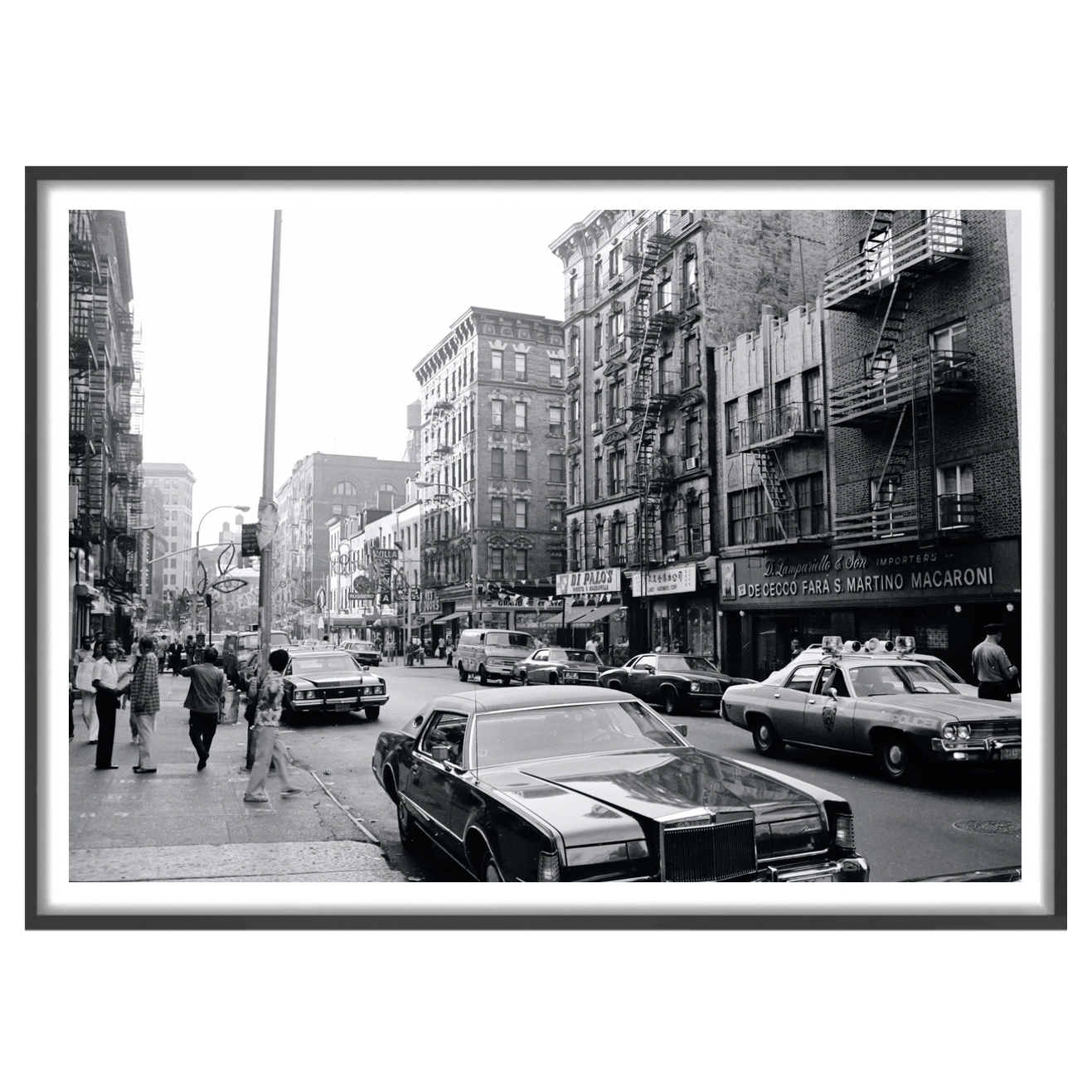 East Village Vibes 1970's Framed Paper Print Wall Art