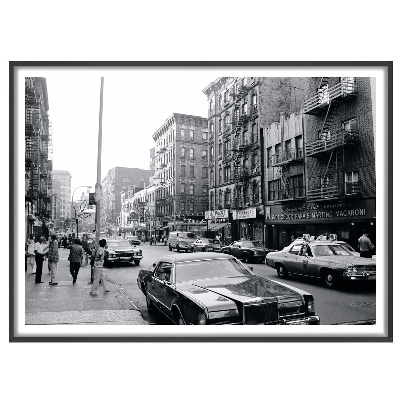 East Village Vibes 1970's Framed Paper Print Wall Art