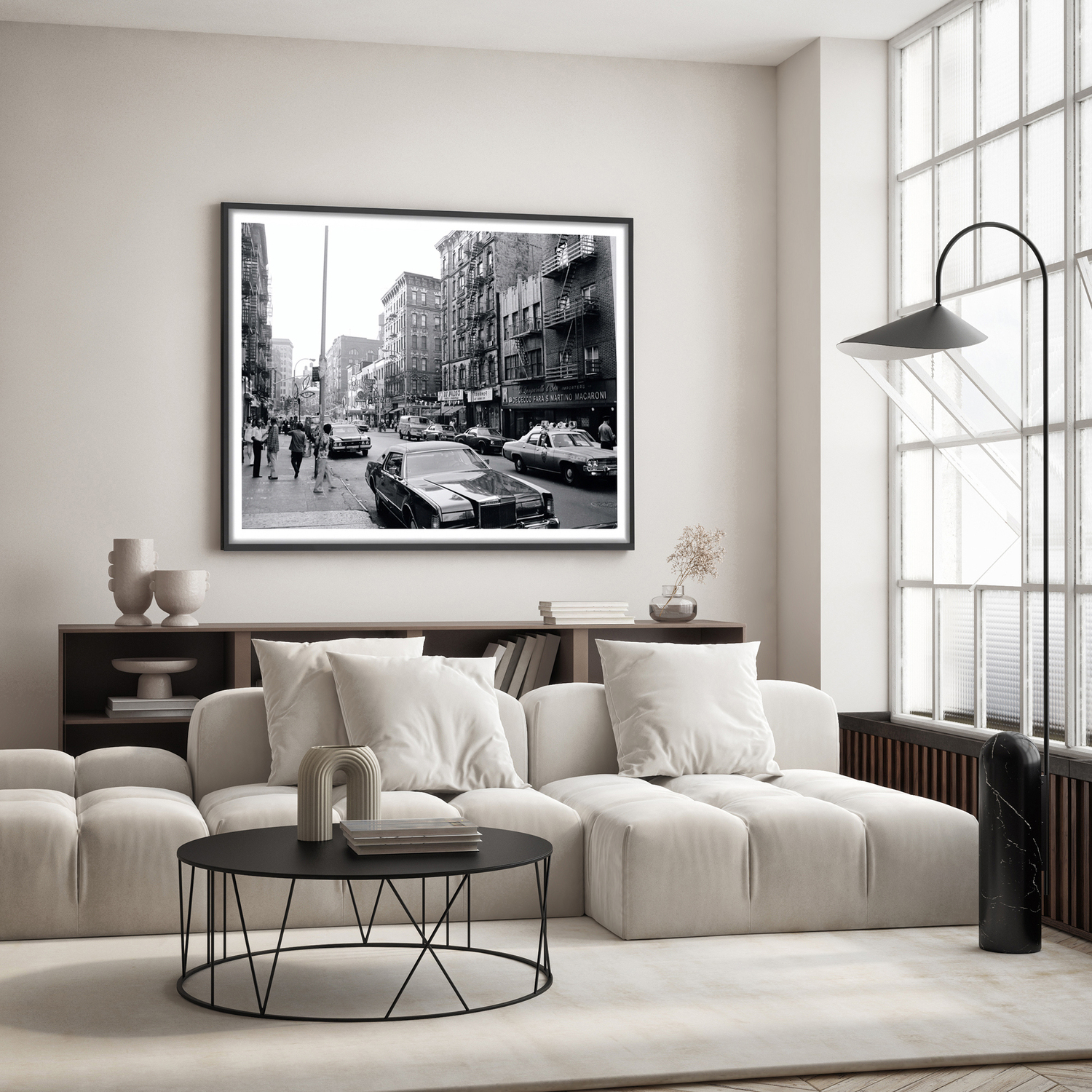 East Village Vibes 1970's Framed Paper Print Wall Art