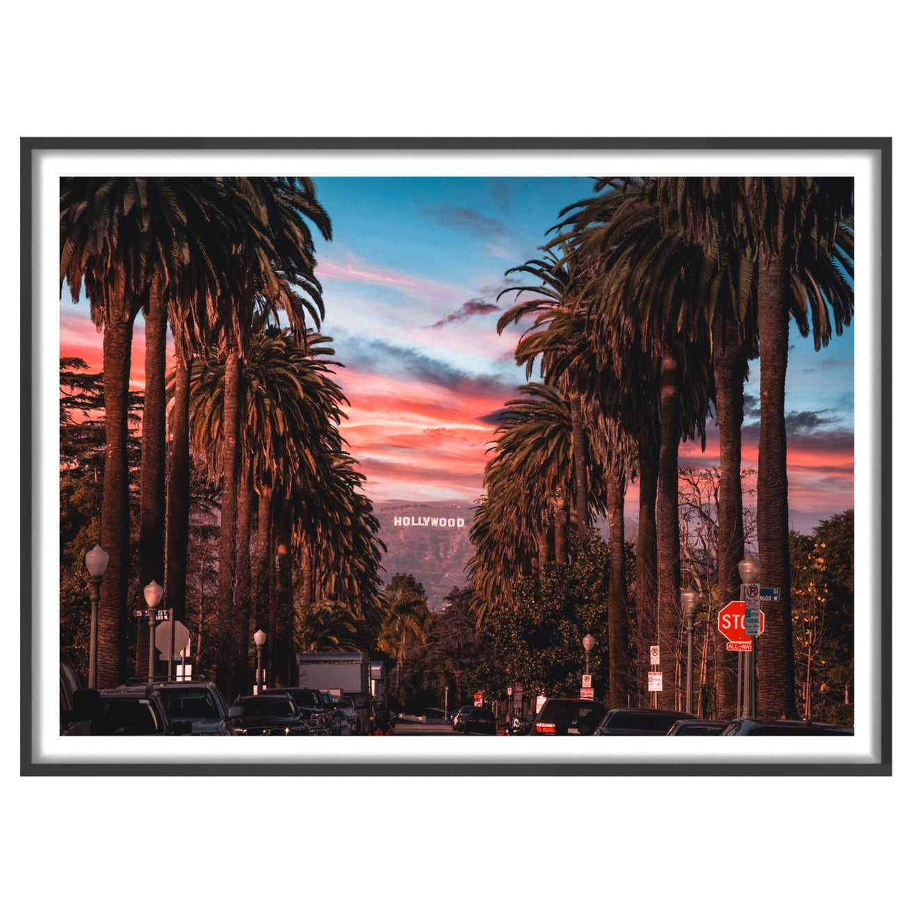 Hollywood Skies Framed Paper Print Wall Art
