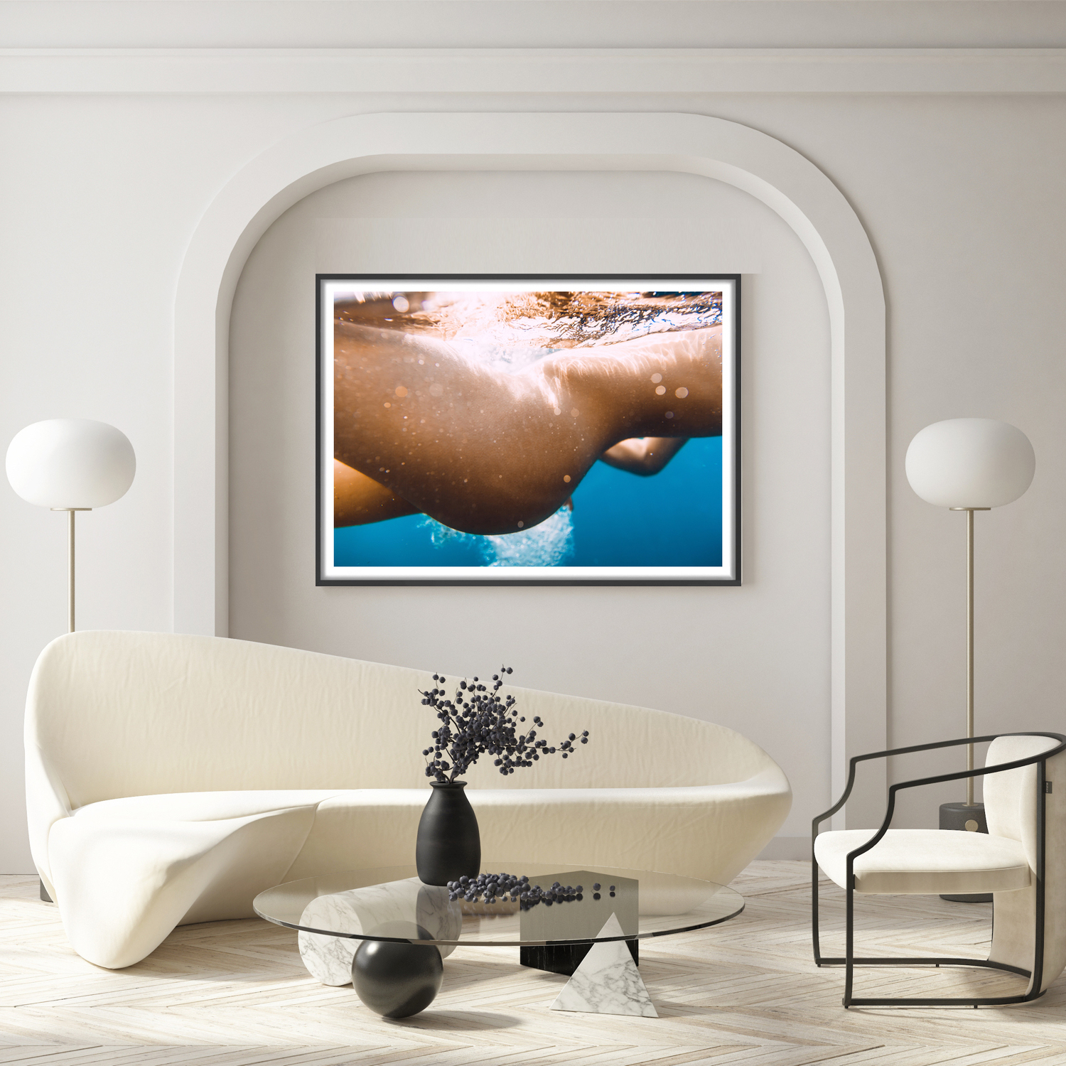 Frolic Framed Paper Print Wall Art