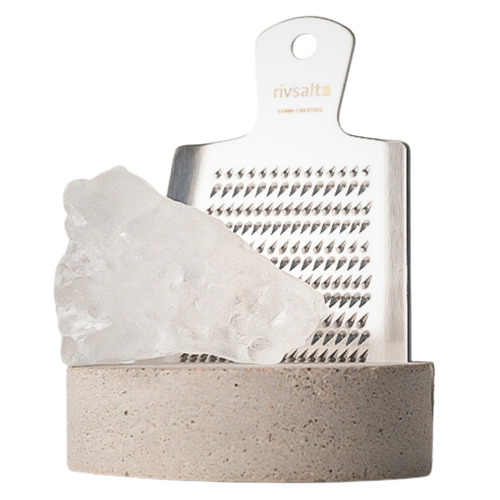 3 Piece Castine Halite Salt & Grater Set