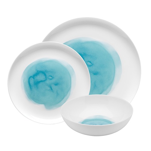 aqua dinner set