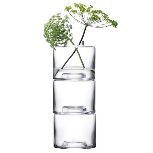 LSA Clear Glass Stacking Vase Trio & Reviews Temple & ster