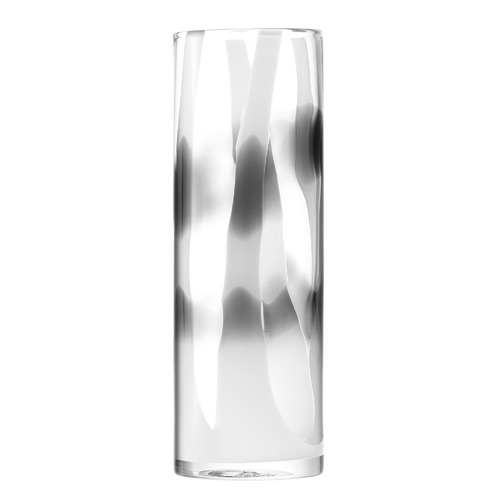 Smoky Cylindrical Glass Vase Temple Webster