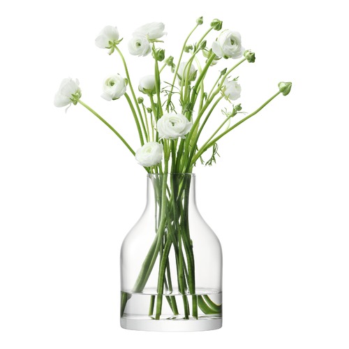 Loft Clear Narrow Neck Glass Vase Temple & ster