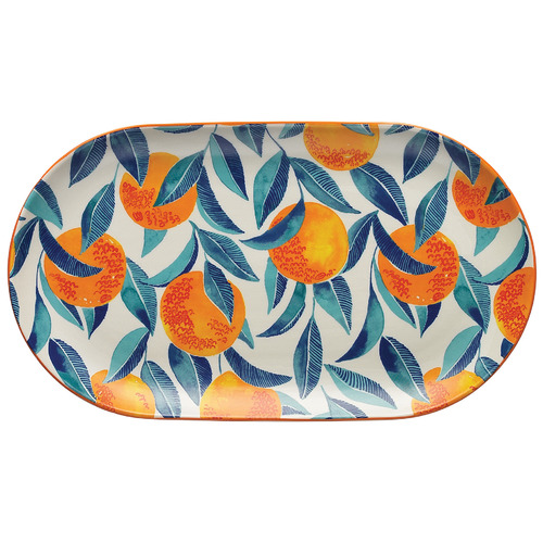 Ecology Ecology Punch Orange 32cm Oval Stoneware Platter | Temple & Webster