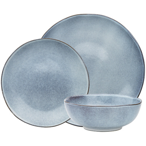 Ecology 12 Piece Denim Ecology Rustic Stoneware Dinner Set & Reviews