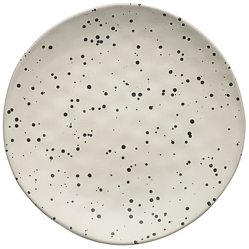 Black & White Ecology Speckle Polka 21cm Stoneware Side Plate
