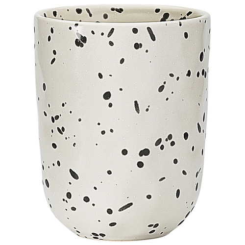 Black & White Ecology Speckle Polka 250ml Stoneware Cuddle Mug