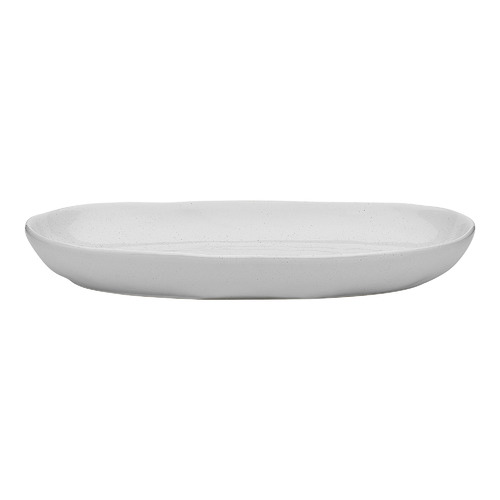 Ecology Milk Speckle 36cm Stoneware Shallow Bowl | Temple & Webster