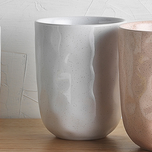White Ecology Speckle Milk 250ml Stoneware Cuddle Mug
