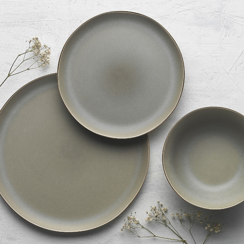 Ecology 24 Piece Sage Ecology Malta Stoneware Dinner Set Temple & ster