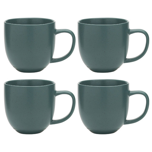 Dwell Matte Teal 300ml Stoneware Mugs