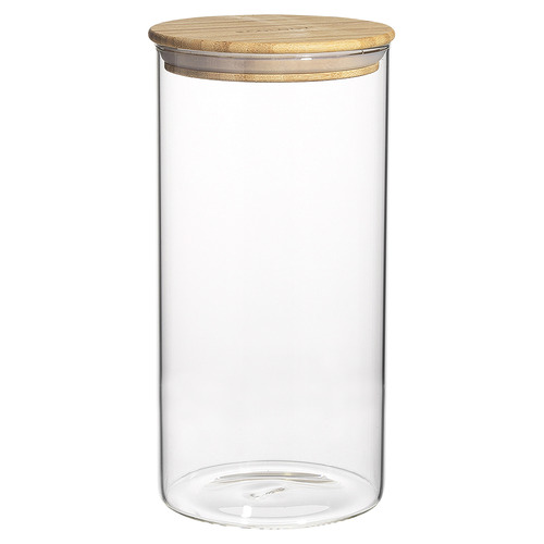 Ecology 4 Piece Pantry Round Glass Canister Set | Temple & Webster