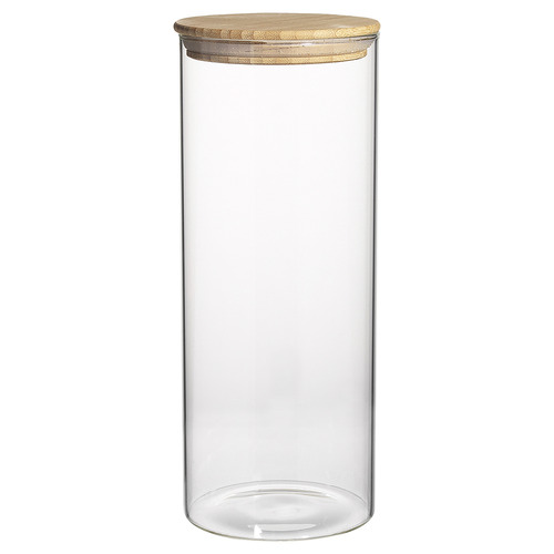 Ecology 4 Piece Pantry Round Glass Canister Set | Temple & Webster