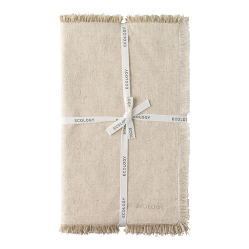 Flax Fray Table Runner
