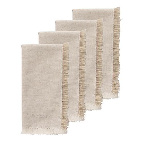 Flax Fray Cotton Napkins