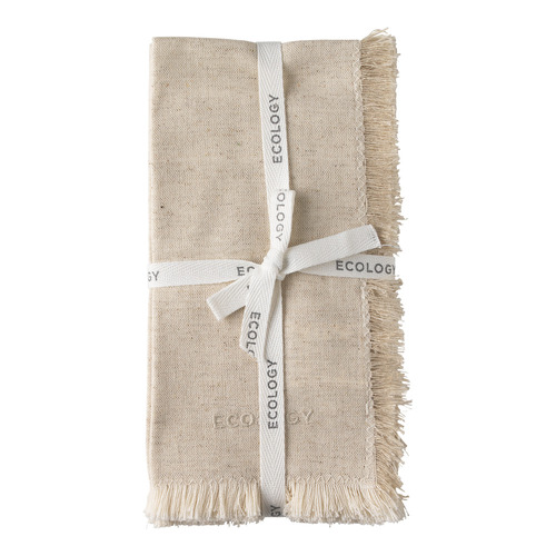 Flax Fray Cotton Napkins
