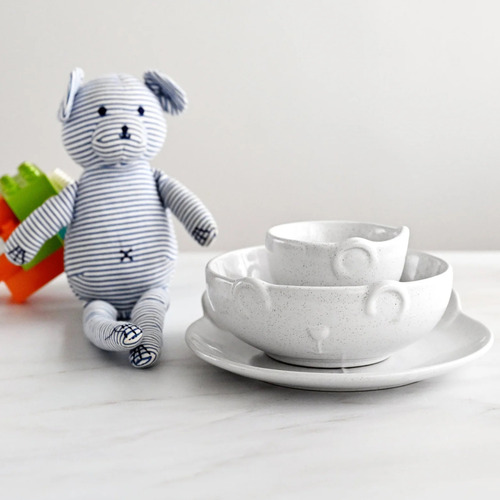 Ecology 3 Piece Kids' Teddy Dinner Set