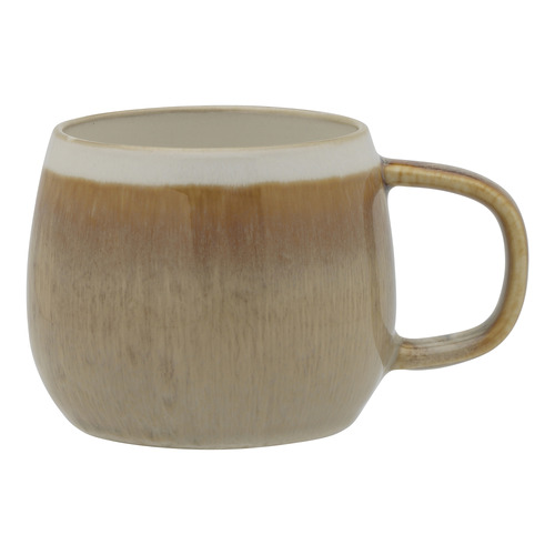 4 Piece Bulb Stripe 360ml Stoneware Mug Set
