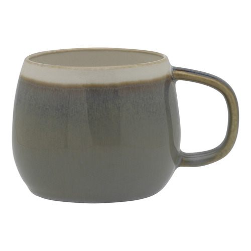 4 Piece Bulb Stripe 360ml Stoneware Mug Set