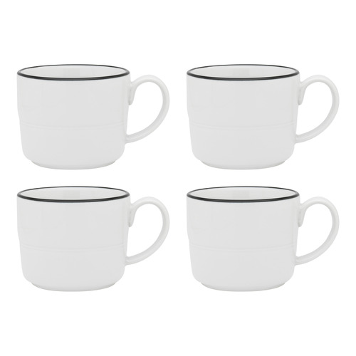 Como 280ml Porcelain Mugs