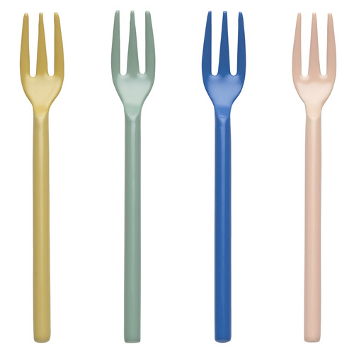 4 Piece Apostle Stainless Steel Cake Fork Set