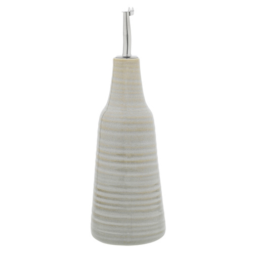 2 Piece Ottawa Stoneware Oil Bottle & Salt Dish Set