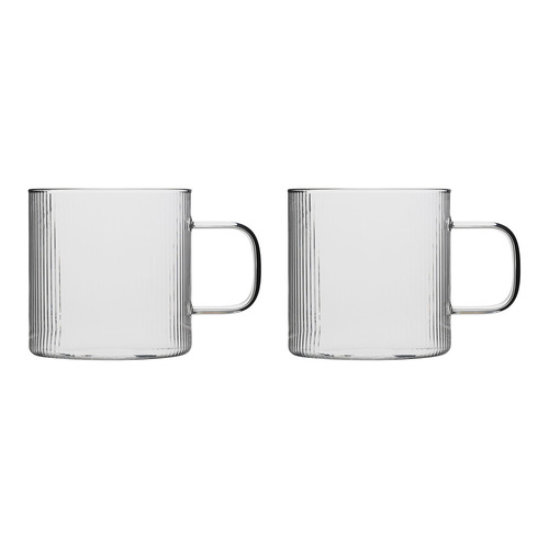 Infuse 440ml Glass Mugs