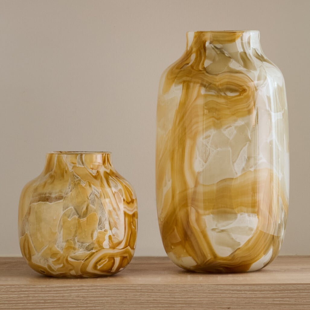 2 Piece Elowen Soda Lime Glass Vase Set