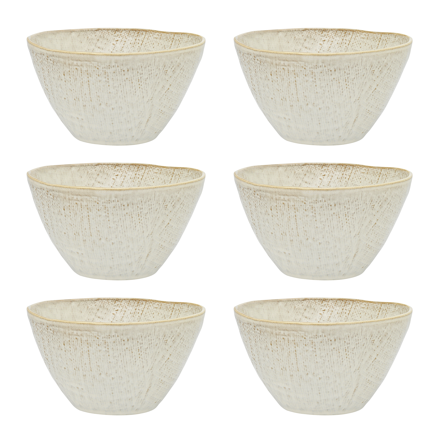 Linen 20cm Stoneware Laksa Bowls