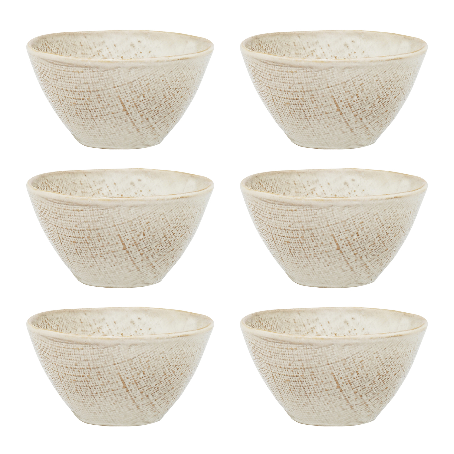 Linen 15cm Stoneware Noodle Bowls