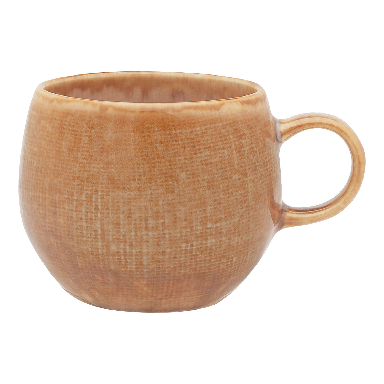 8 Piece Linen 320ml Stoneware Mug Set