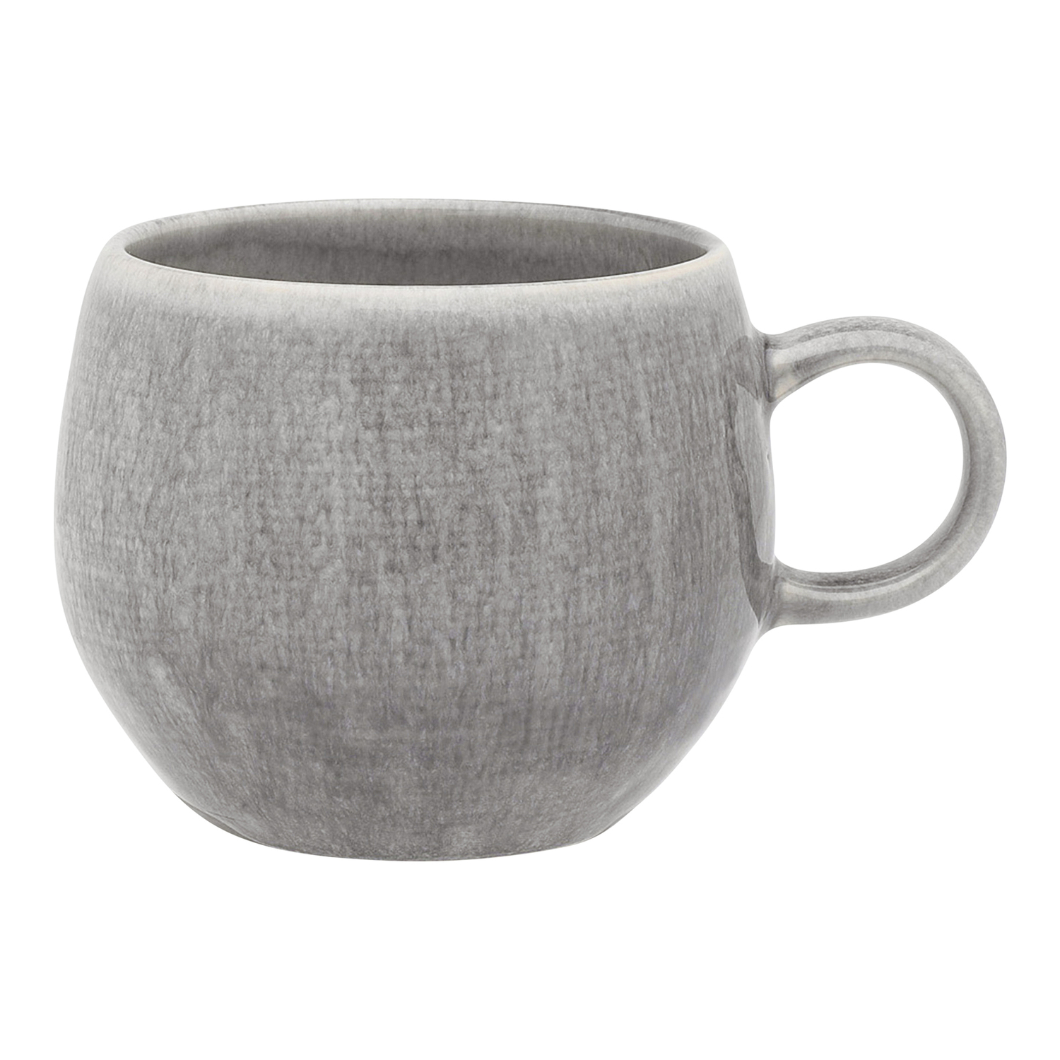 8 Piece Linen 320ml Stoneware Mug Set