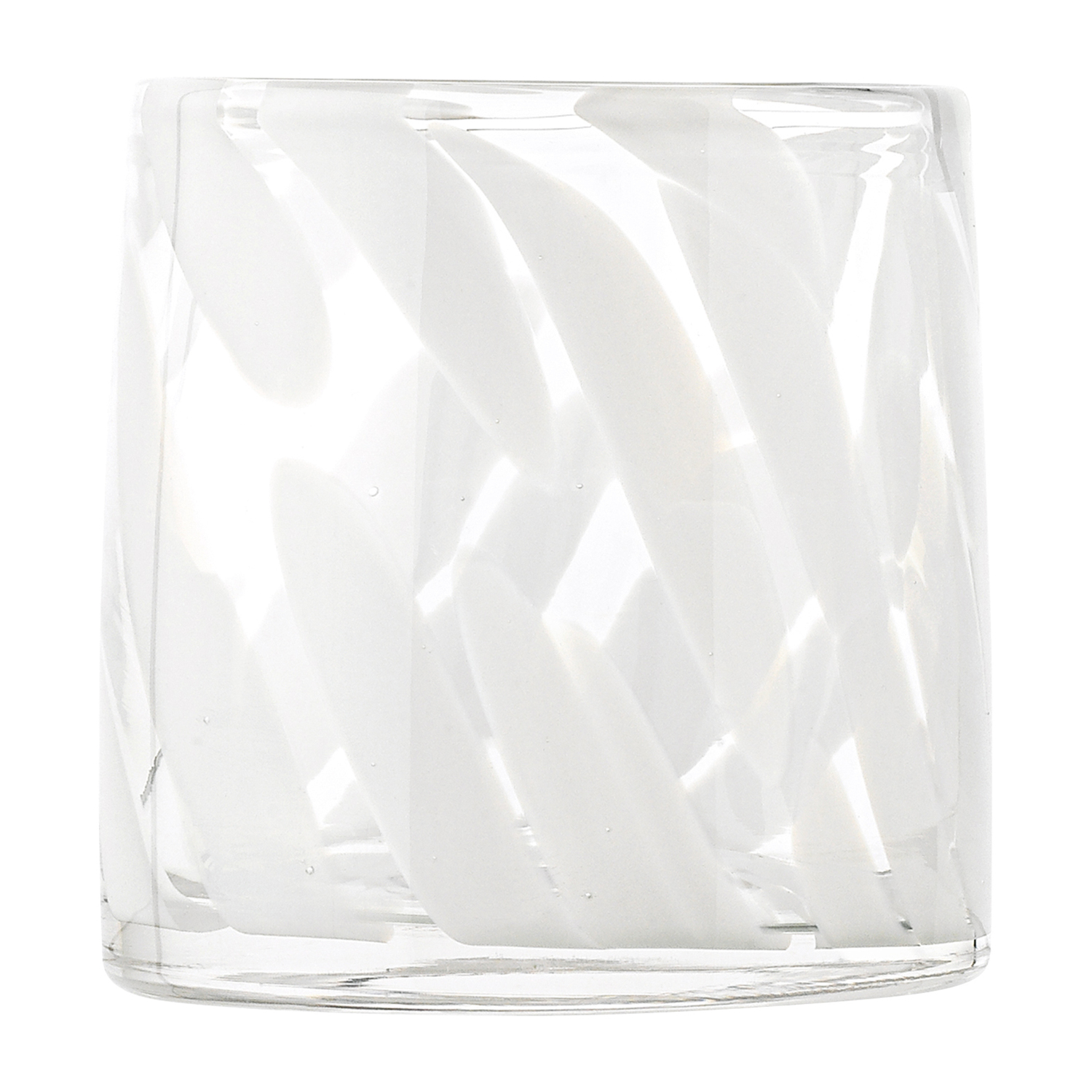 White Camille 260ml Glass Tumblers