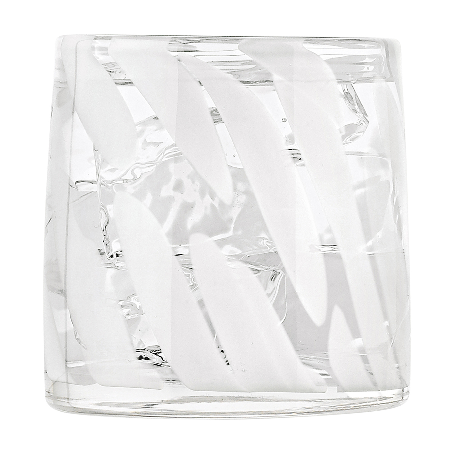 White Camille 260ml Glass Tumblers