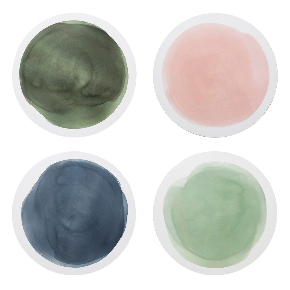 8 Piece Watercolour Seaside Placemat Set