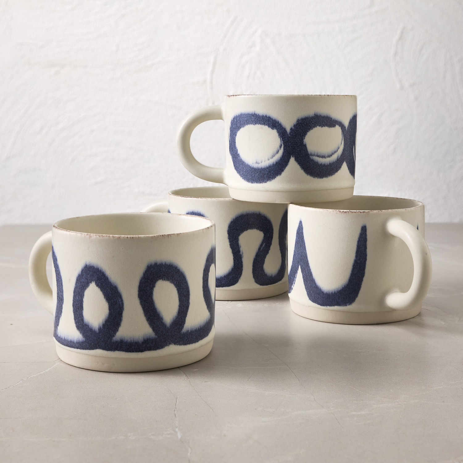 8 Piece Brae 340ml Stoneware Mug Set