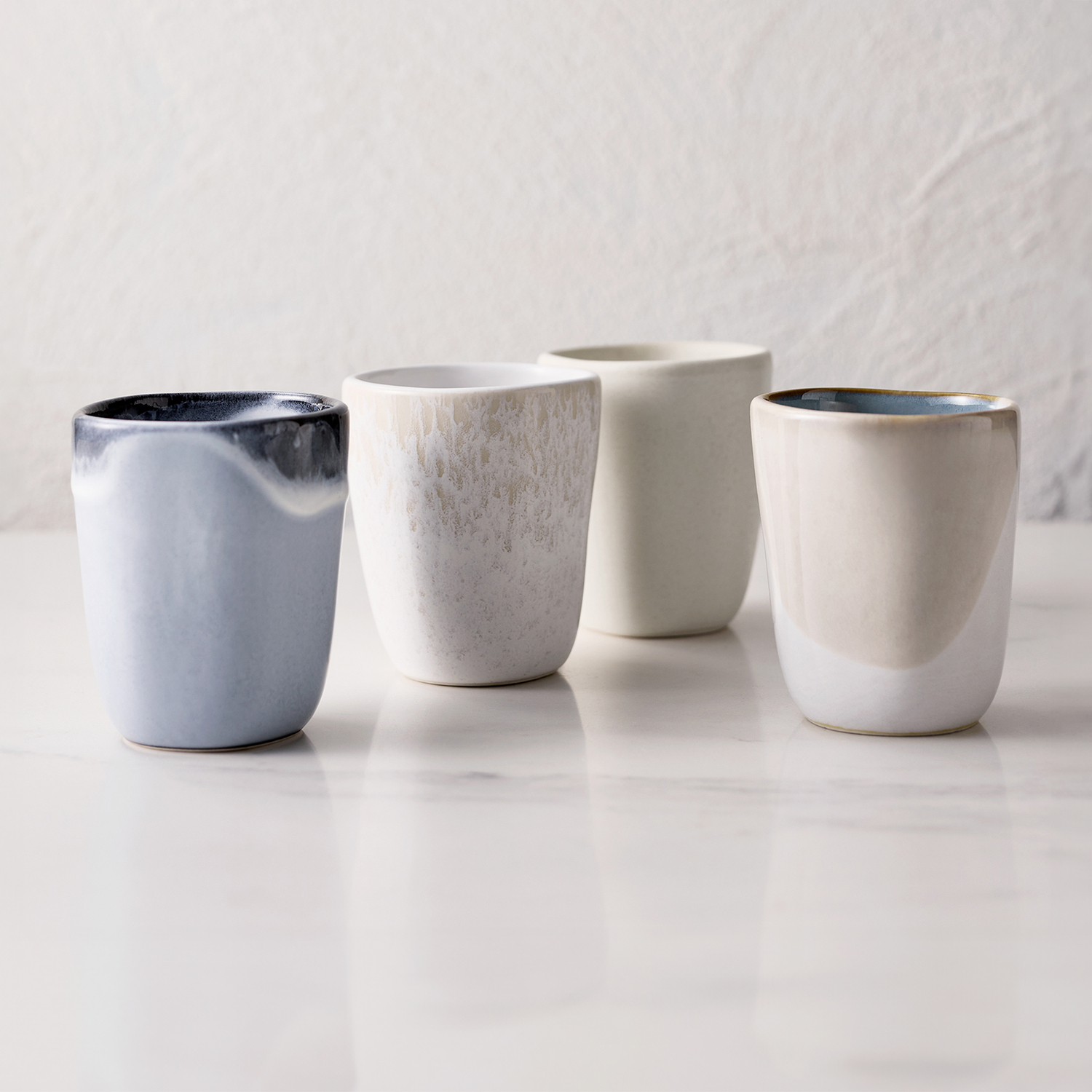8 Piece Fleuve 220ml Stoneware Latte Cup Set