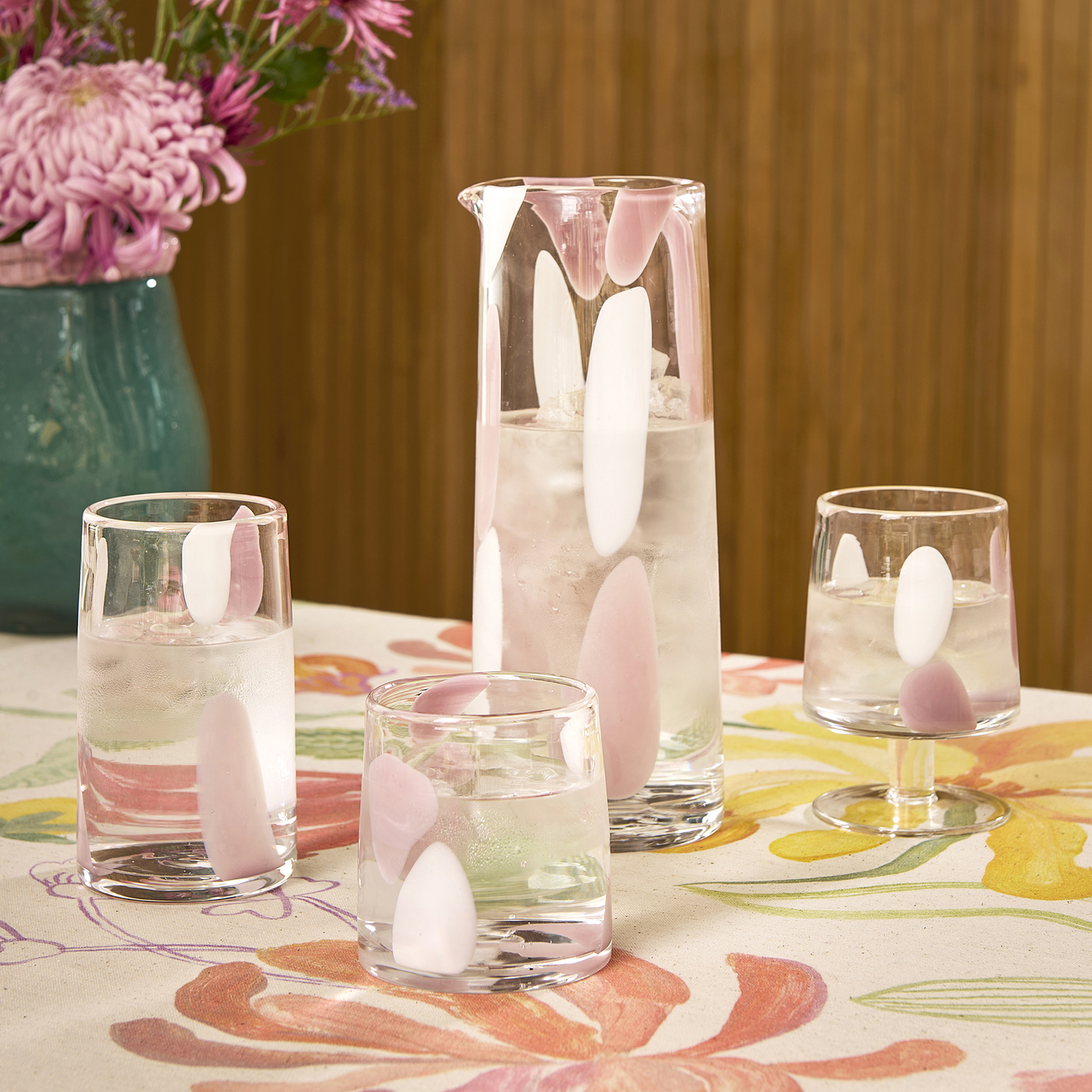 Blush Camille 420ml Glass Highball Tumblers