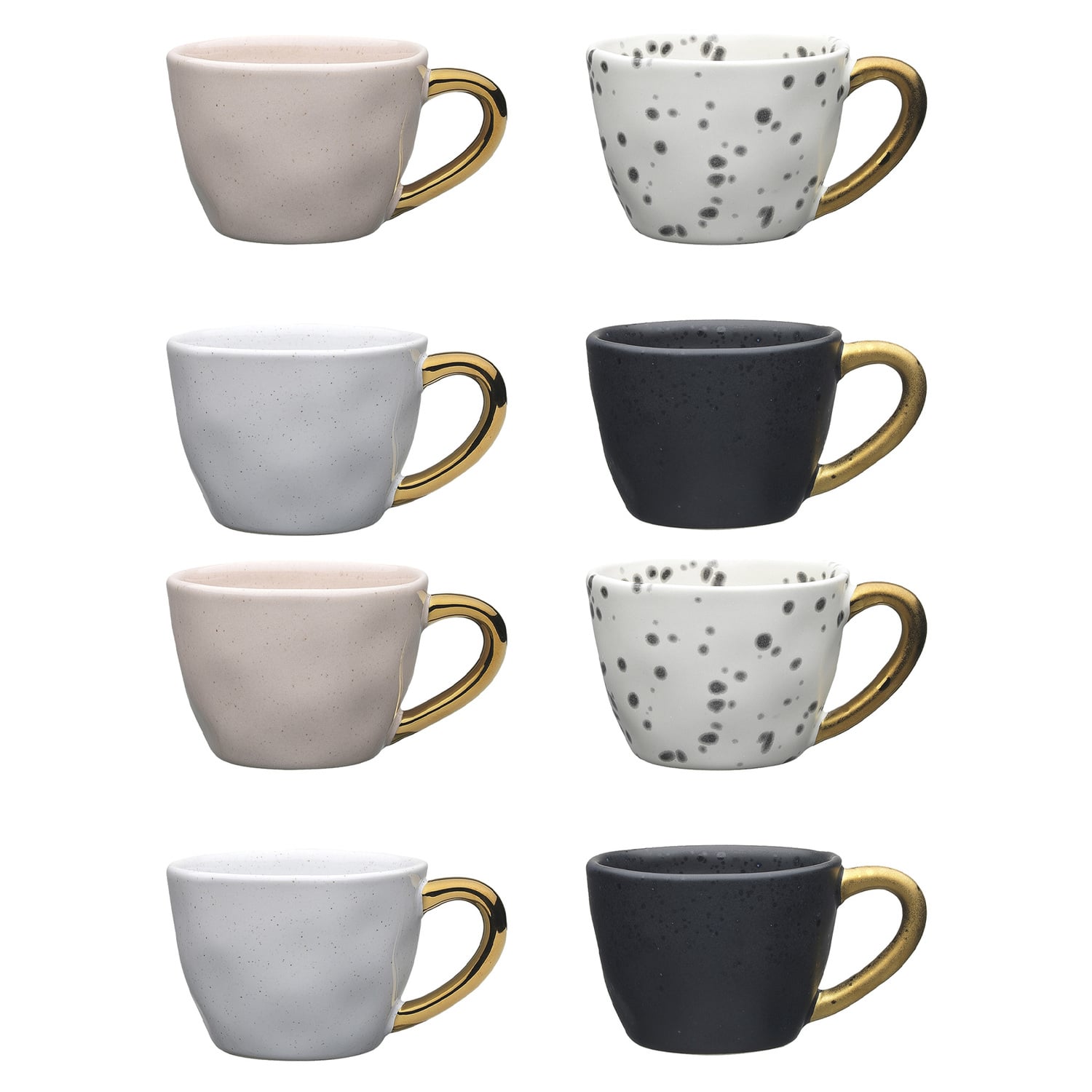 4 Piece Speckle 60ml Stoneware Espresso Cup Set