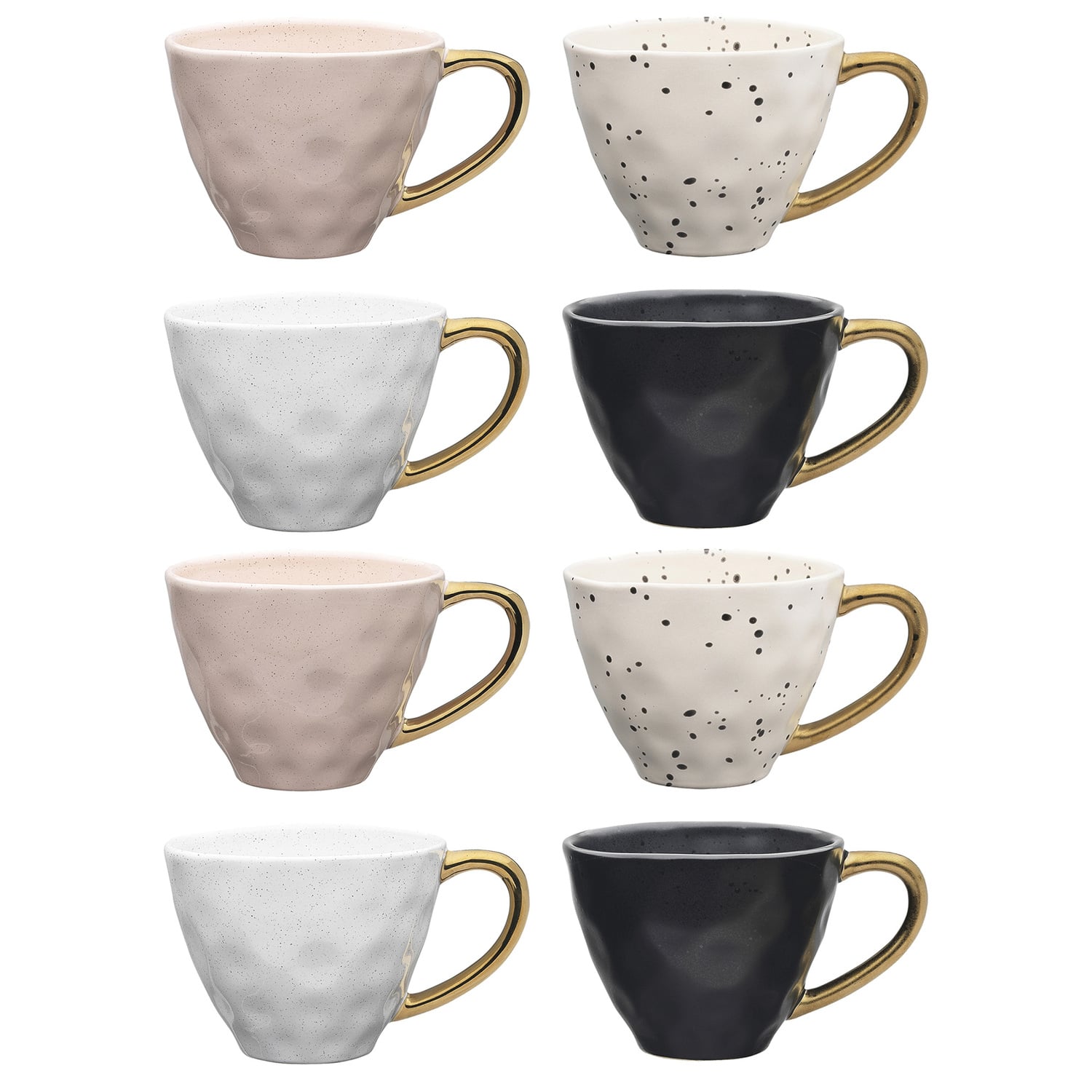 4 Piece Speckle Stoneware Mug Set