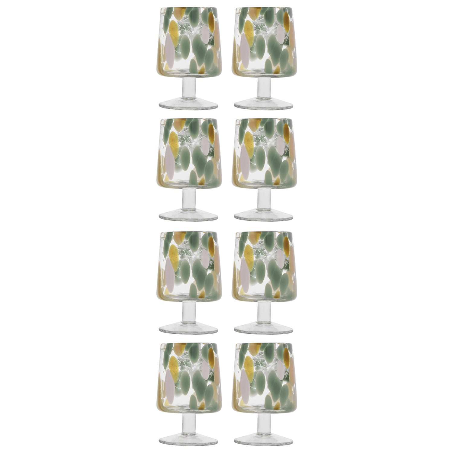 4 Piece Camille 310ml Glass Wine Goblet Set