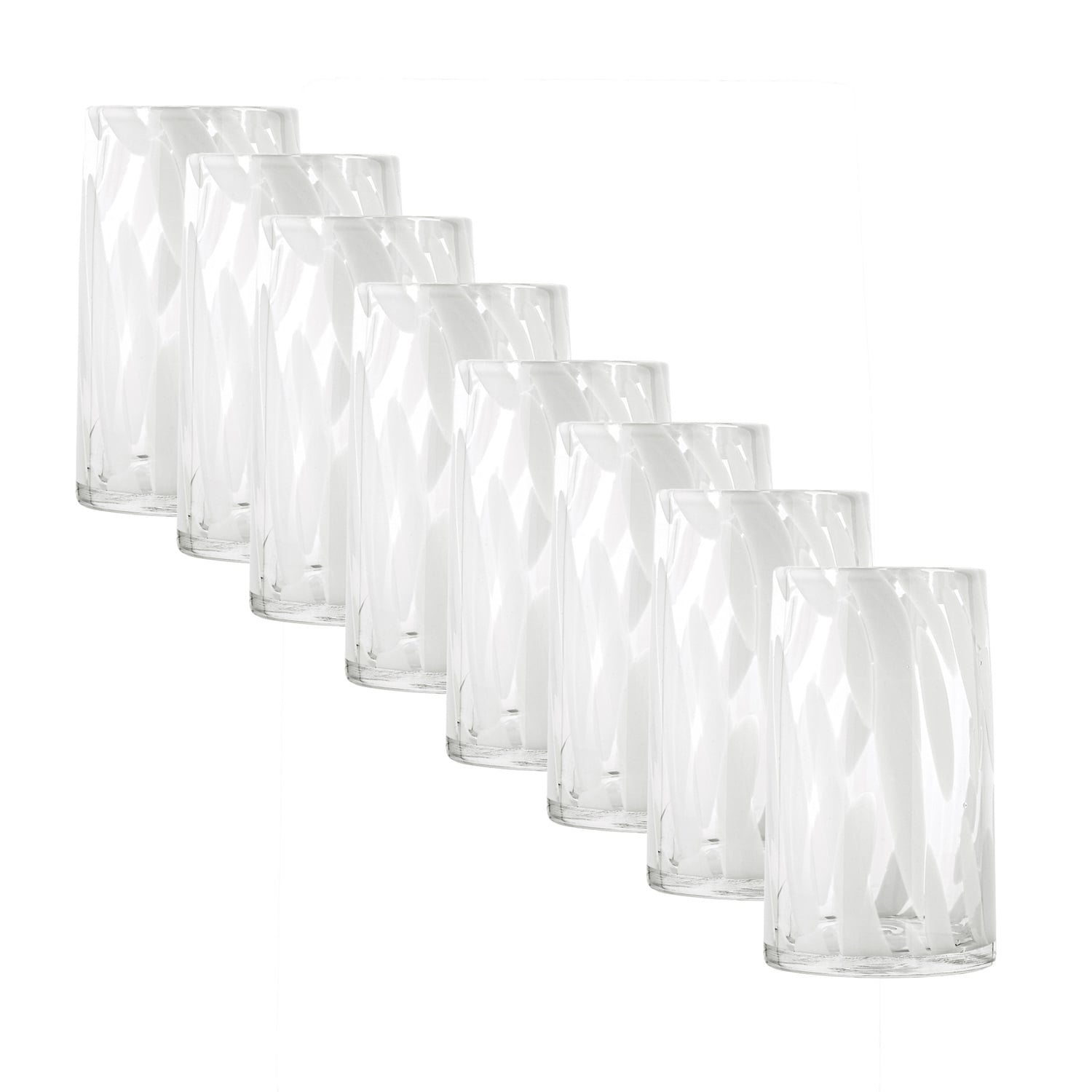 White Camille 420ml Highball Glasses