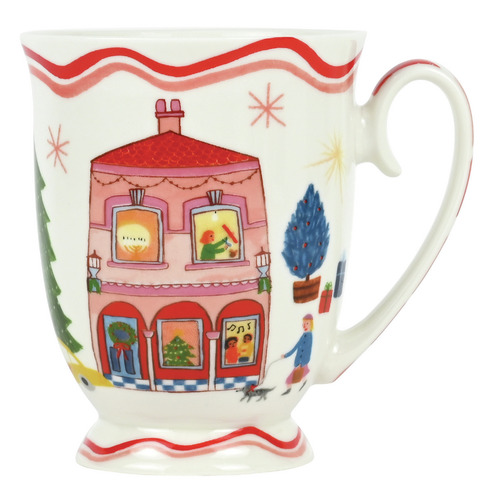 Pink House Night Before 250ml Porcelain Mug