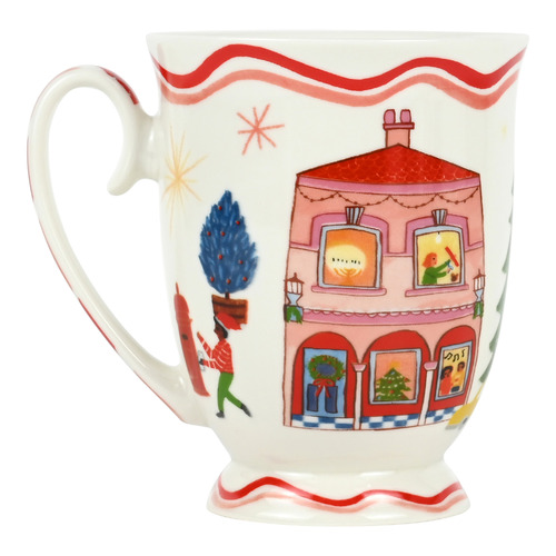 Pink House Night Before 250ml Porcelain Mug